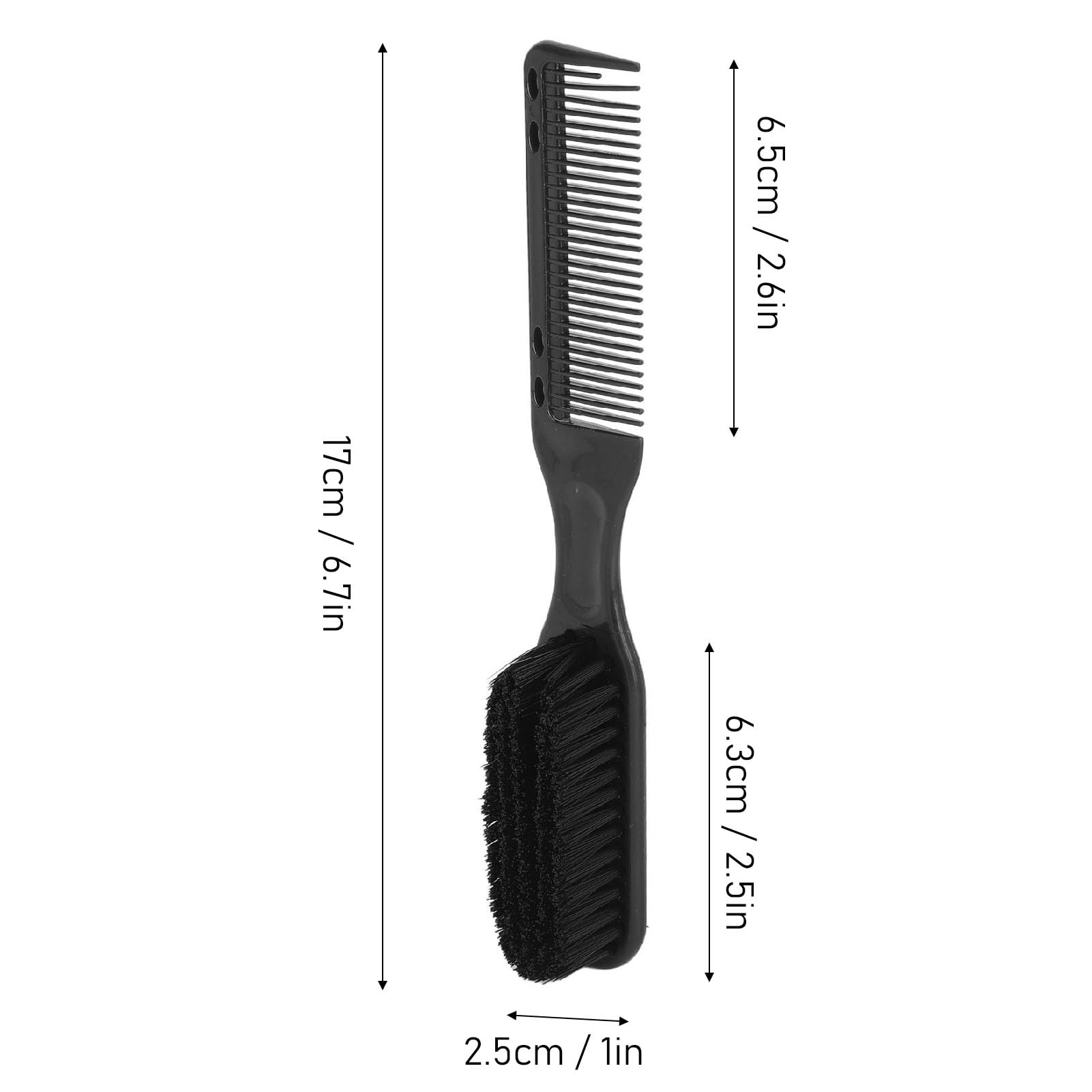 Set de Cepillo de Cabello y Barba de Doble Cabeza de Cabello y Barba de Doble Cabeza-Aplicador de Aceite Ergonómico y Peine de Peinado con Cerdas Suaves, ABS/nylon de Grado de