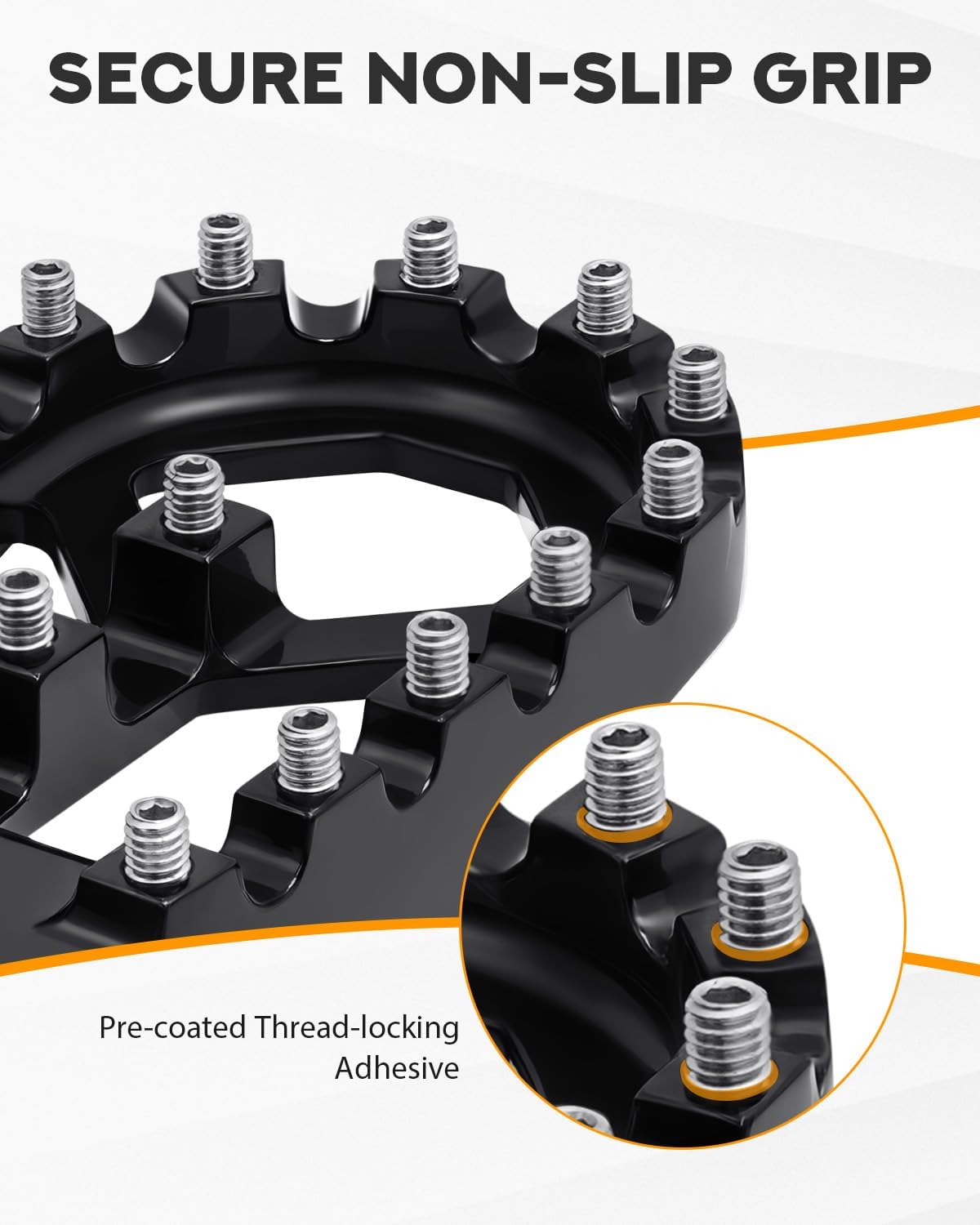 PBYMT Dirt Bike Foot Pegs, A3 Steel & Aluminium Foot Rest Pedals Fit for Surron Sur Ron Light Bee S/X Segway X260 X160 Talaria Sting MX3 MX4 Talaria XXX Taparia