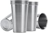 10PCS 16oz Stainless Steel Cup drinking cup Kitchen Accessories For Portable Drinkware Set Silvery