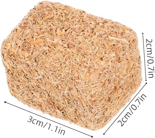 Miniatura 2 de TOYANDONA 4 piezas de mini balas de paja para decoración rústica, estilo granja, telón de fondo para bodas, proyectos de bricolaje y exhibiciones de