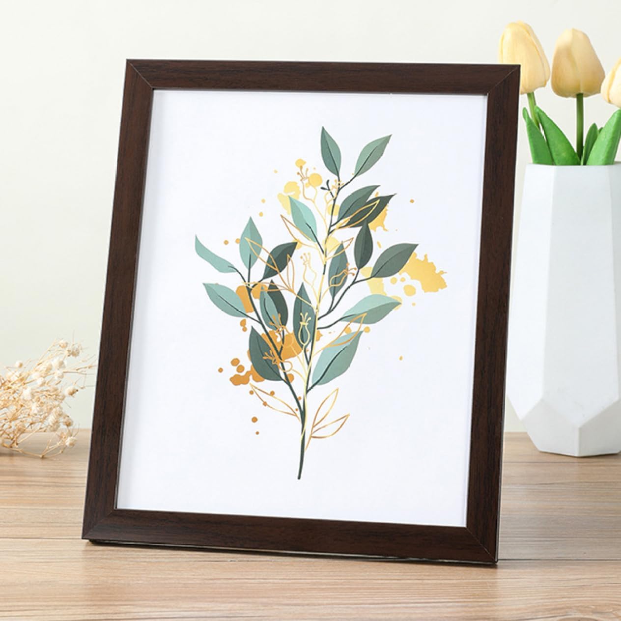 [ＶＡＮＤＲＯＵＰ] 額縁 オフィス 家庭 兼用 木目 写真フレーム フォトフレーム おしゃれ 縦横置き シンプル 賞状 証明書 置