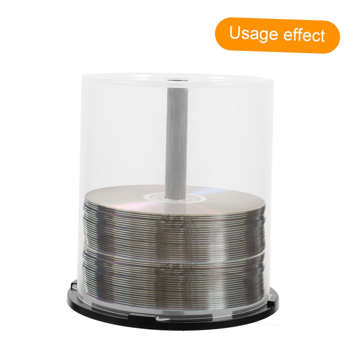 Yardenfun 4 Pièces Étagères à CD Plastique Réutilisables Boîtes de Rangement pour CD Dvd pour Étagère ou Plan de Travail