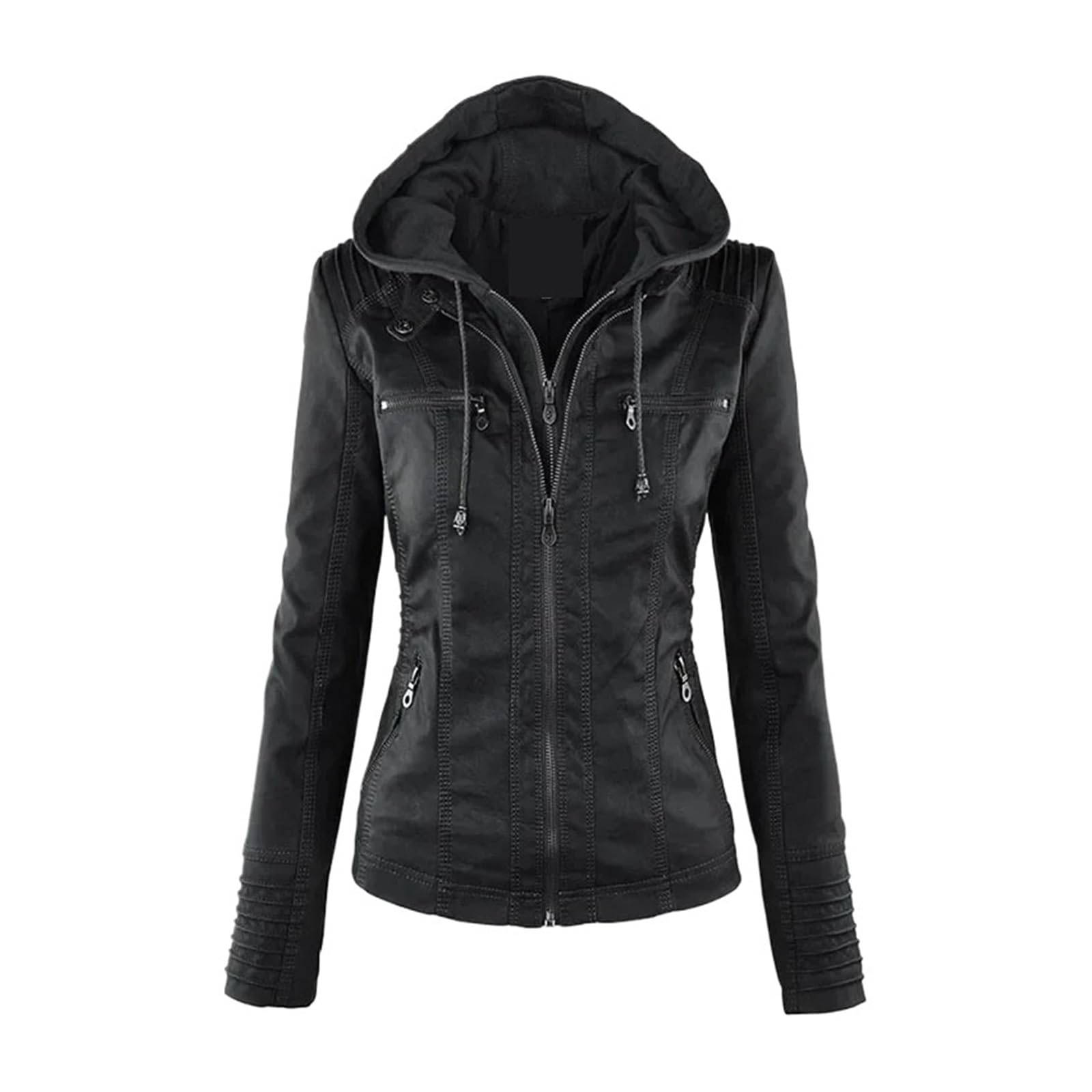 Chaqueta Cuero Mujer Faux Leather Jacket Women Basic Coat Female Winter Motorcycle Para salir