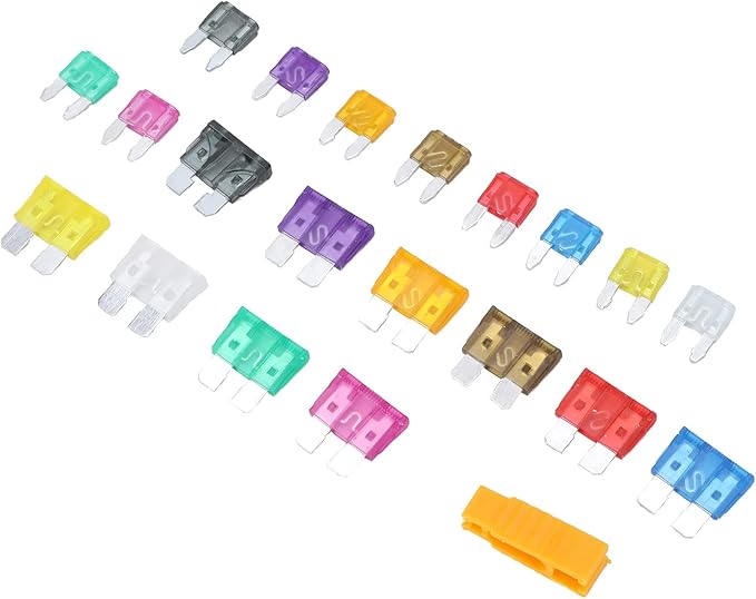 Kit de 220 fusibles pequeños y medianos de 2, 3, 5, 7.5, 10, 15, 20, 25, 30 y 35 A para automóviles, camiones y ATV miniatura 8