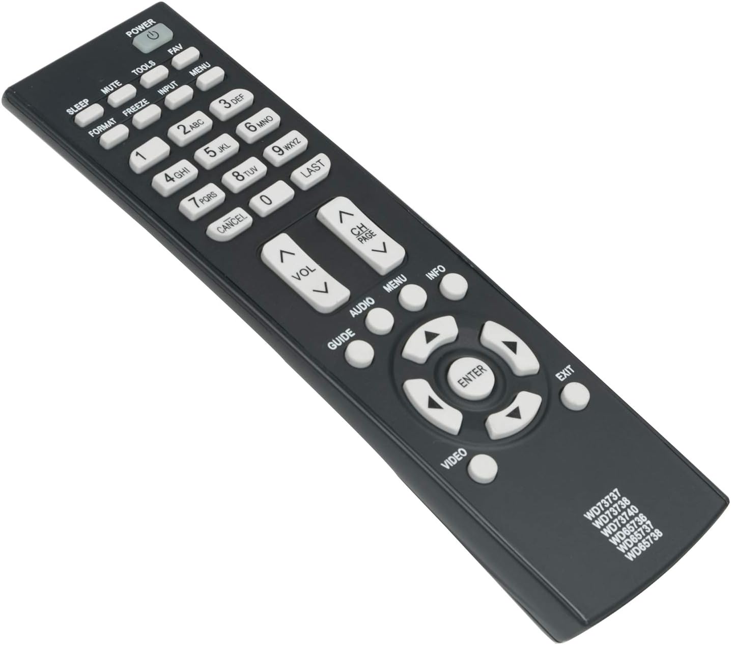 Replace Remote Control fit for Mitsubishi TV HDTV WD65733 WD65734 WD65735 WD65736 WD65737 WD65738 WD73737 WD73738 WD73740 WD-65735 WD-65736 WD-65738 WD-65737