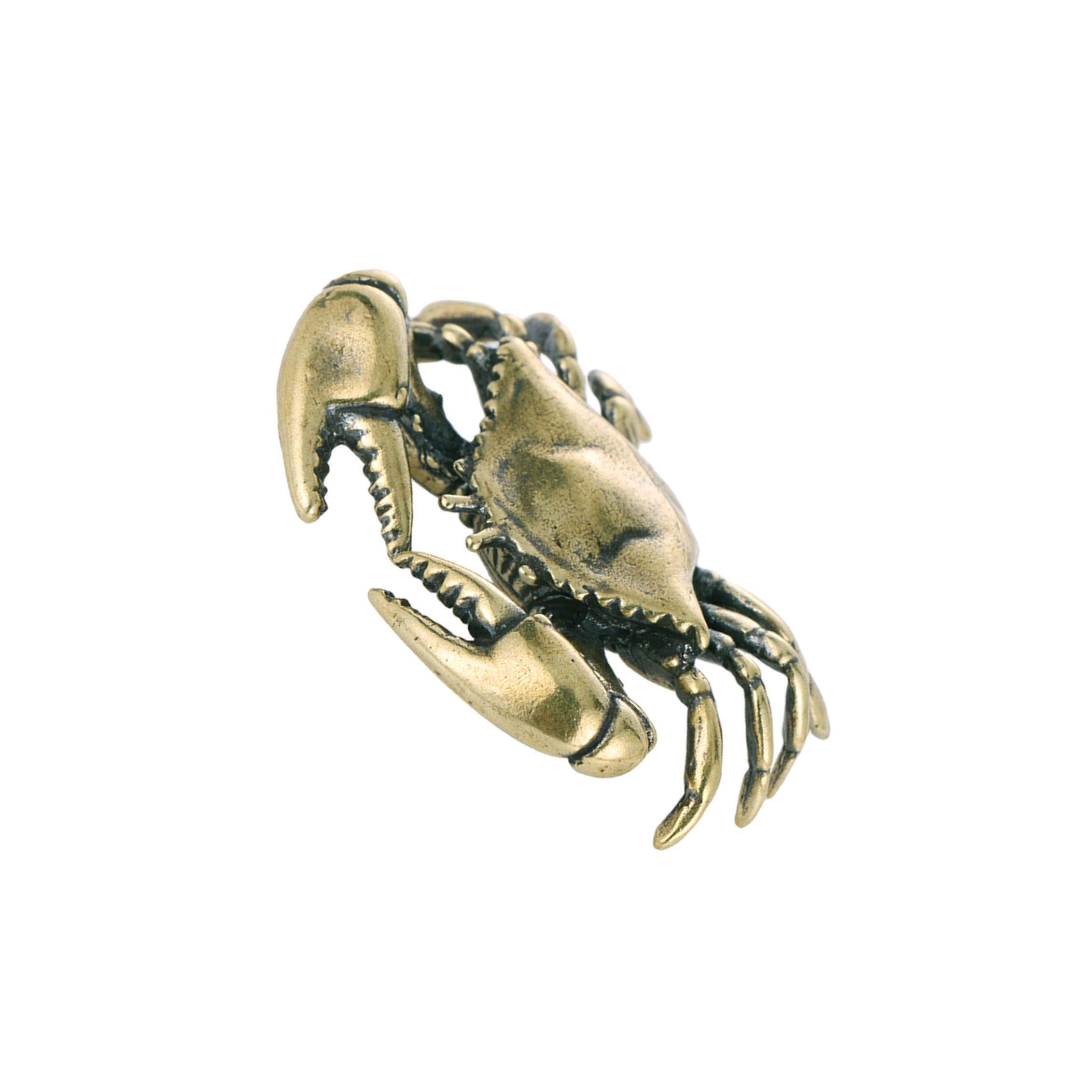 TWISAXC Tea Table Room Decoration Small Animal Statues Collectible Mini Crab Figurine Artistic Decor Ornament Cer Crab Miniatures Tabletop Ornament Decor, Style B