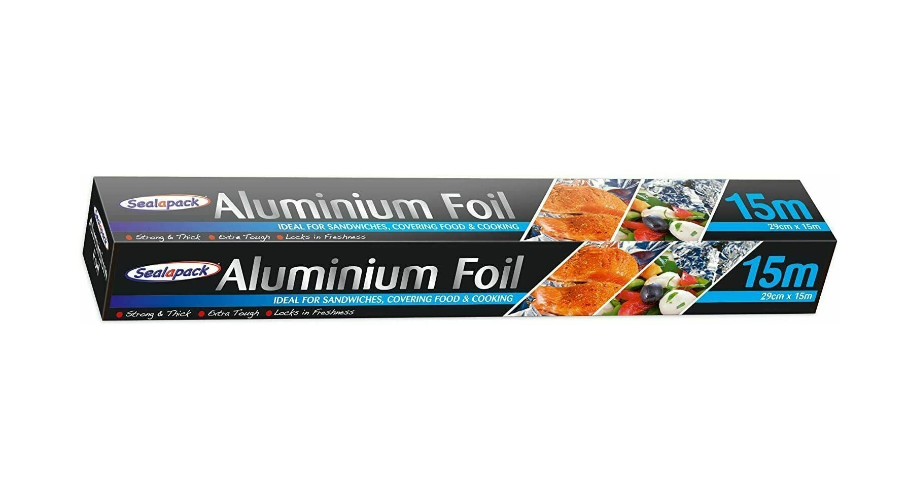 Sealapack Silver Ready To Use Aluminium Foil, 29Cm X 15 Metre Roll,,Sap006