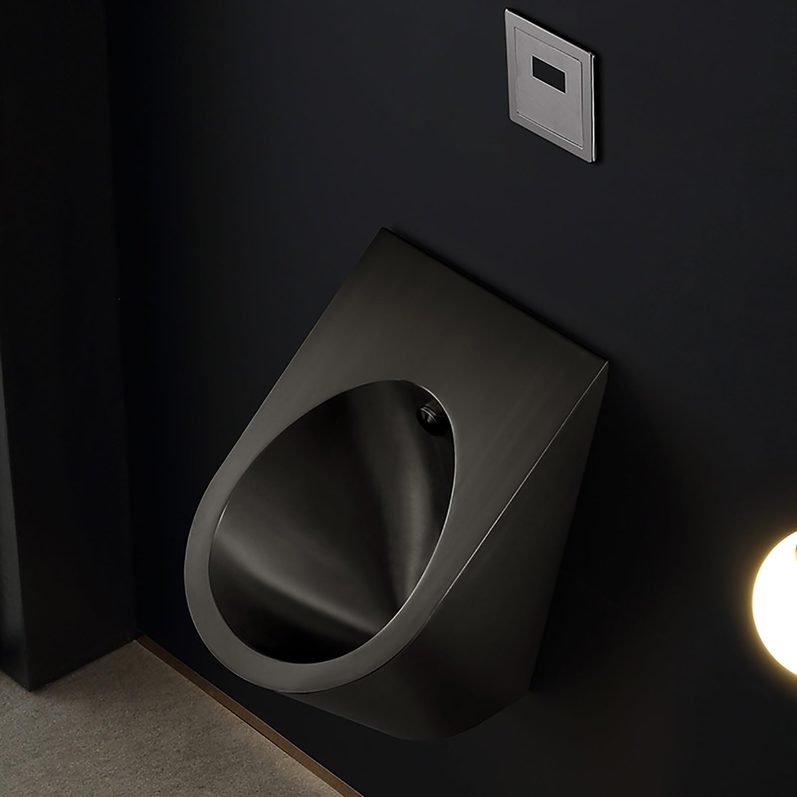 OTQEFTN Bar Urinals, Stainless Steel Urinals, Intelligent Induction Design, Urinals for Men Spill Proof, Garage Urinal, Urinals for Men Bathroom, Outdoor Toilet