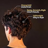 Vista 3 de BASED BODYWORKS Polvo para texturizar para el cabello, ligero y para dar volumen con acabado mate, mejor para cabello de menos de 6 pulgadas