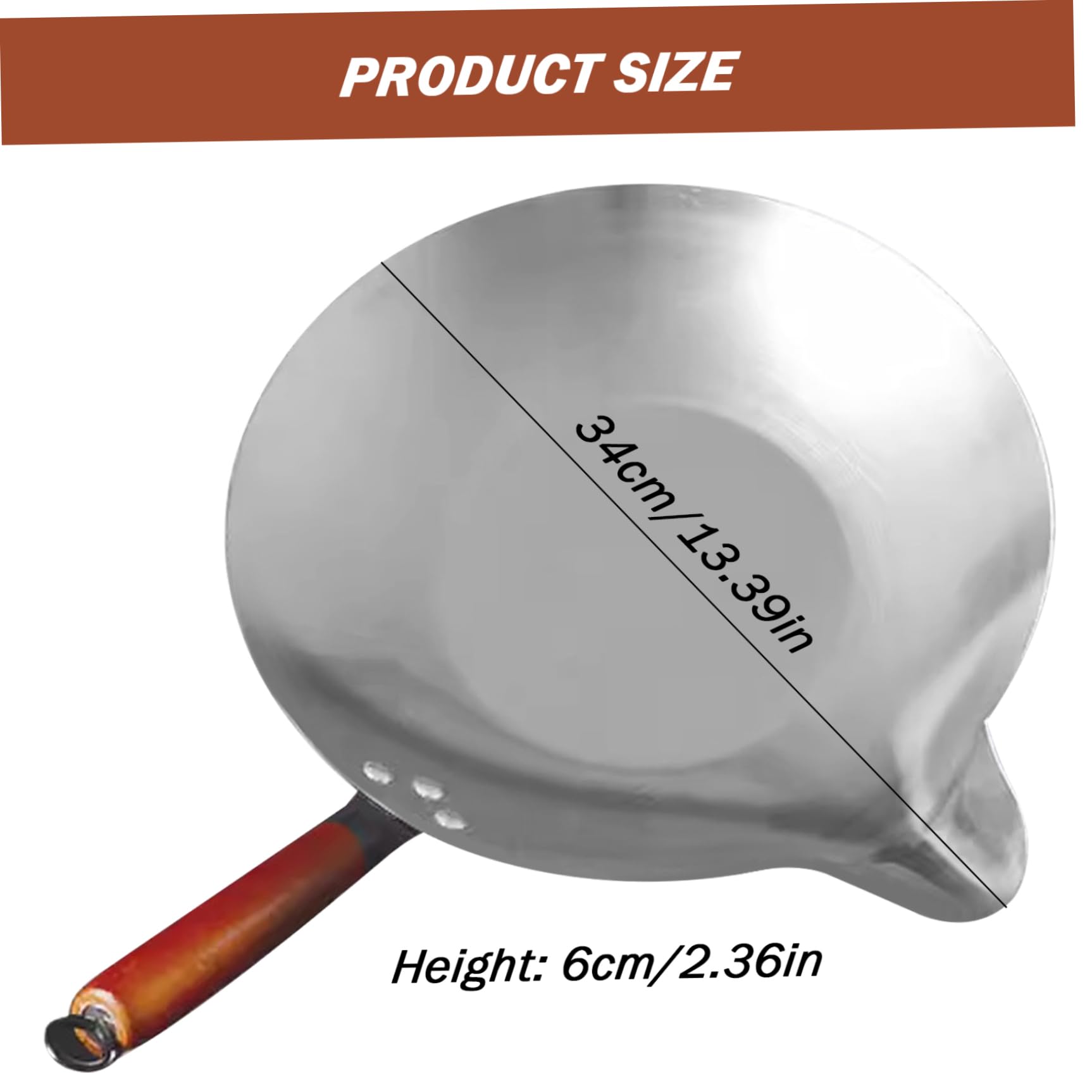 Candy Melting Pot Wok in ghisa con beccuccio a V in Acciaio Inossidabile Resistente al Calore