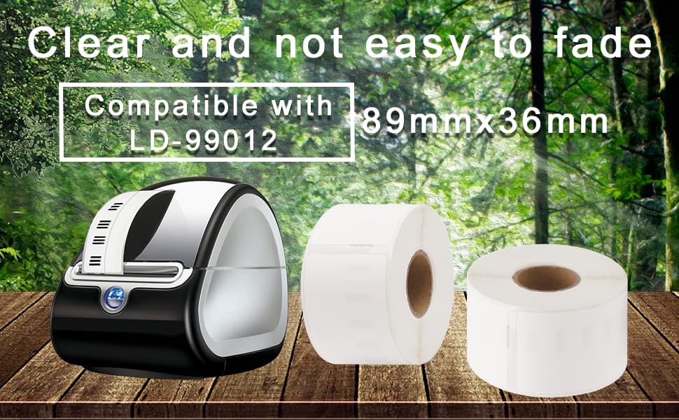 Molabel 99012 Pack of 10 Compatible with Dymo LabelWriter 310, 320, 330 Series, 400 Series, 450 Series, 4XL, EL40 - Image 3