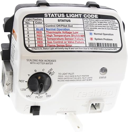 WV8840C1406 - Válvula de gas natural del calentador de agua mejorada OEM se adapta a Rheem