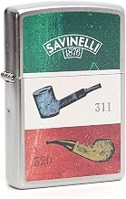 Zippo Classic Street Chrome Windproof Metal Pipe Lighter Savinelli