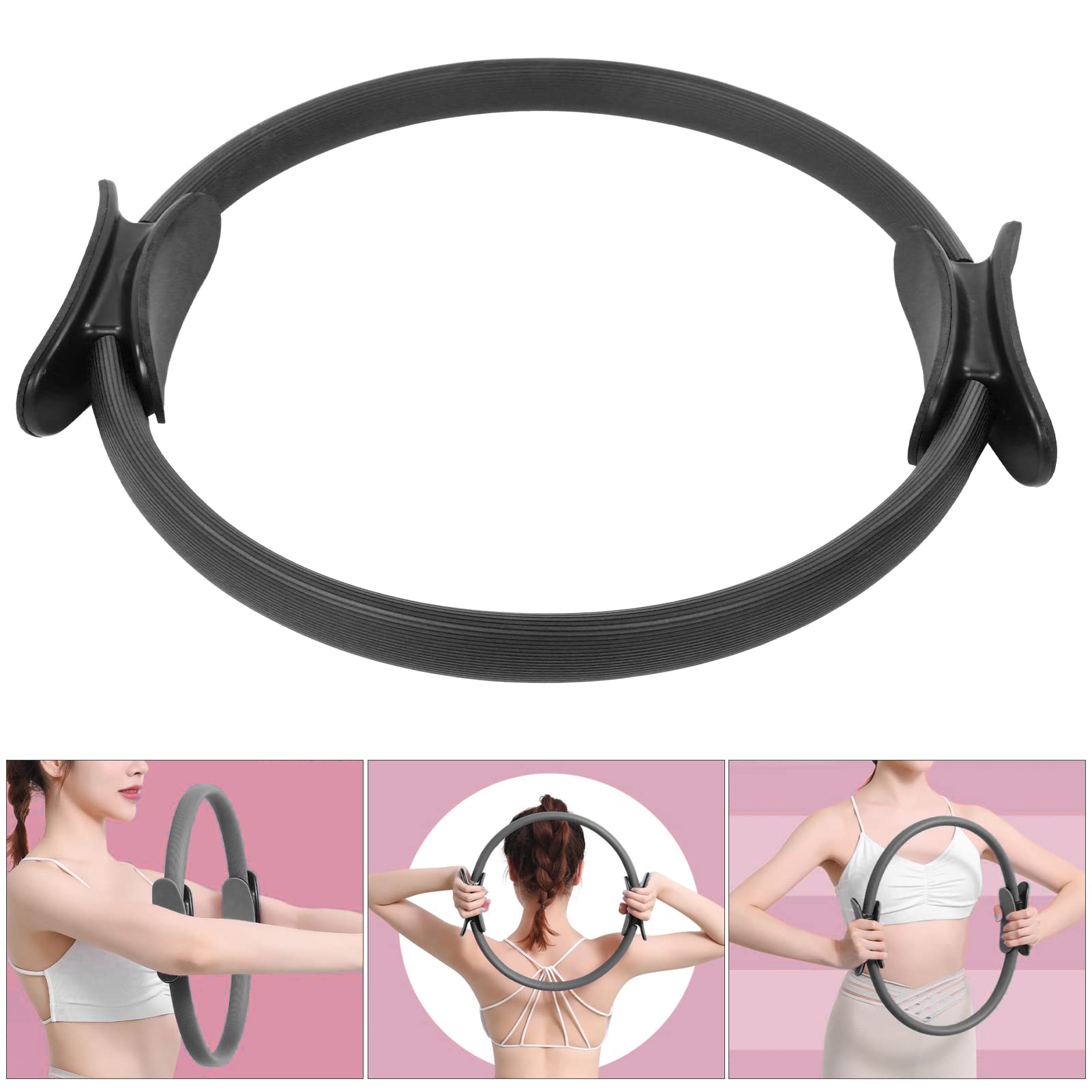 Anillo De Yoga Con Doble Asa Culnflun: Tonifica Glúteos, Piernas Y Core En Casa (Diámetro 37 Cm)