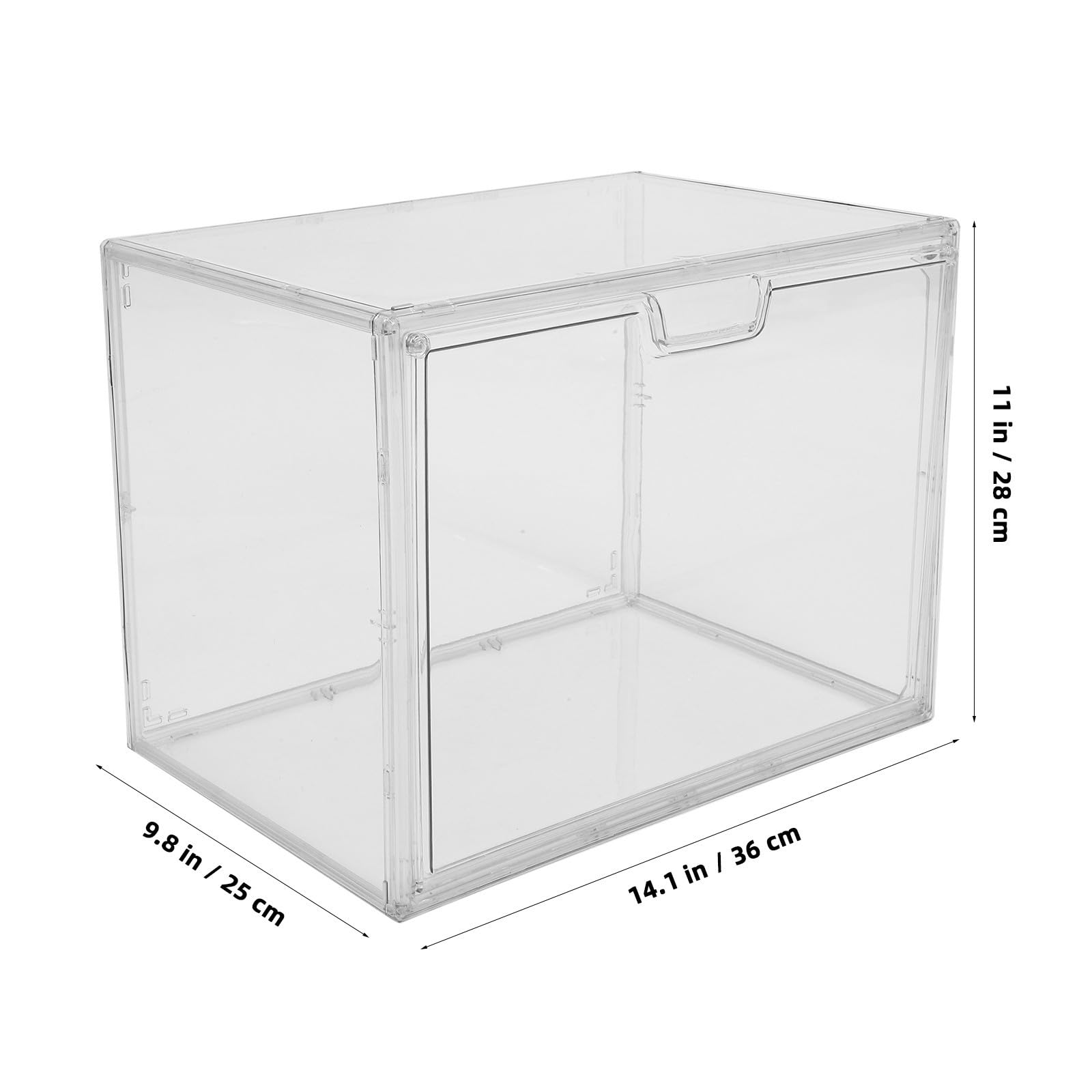 Gadpiparty Transparente Caja de Pan Apilable de Acrílico para Cocina