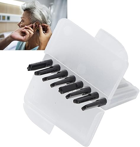 Miniatura 3 de 8 protectores de cera para audífonos, audífonos de plástico, filtros de cera para oídos, accesorio para audífonos con caja de almacenamiento para