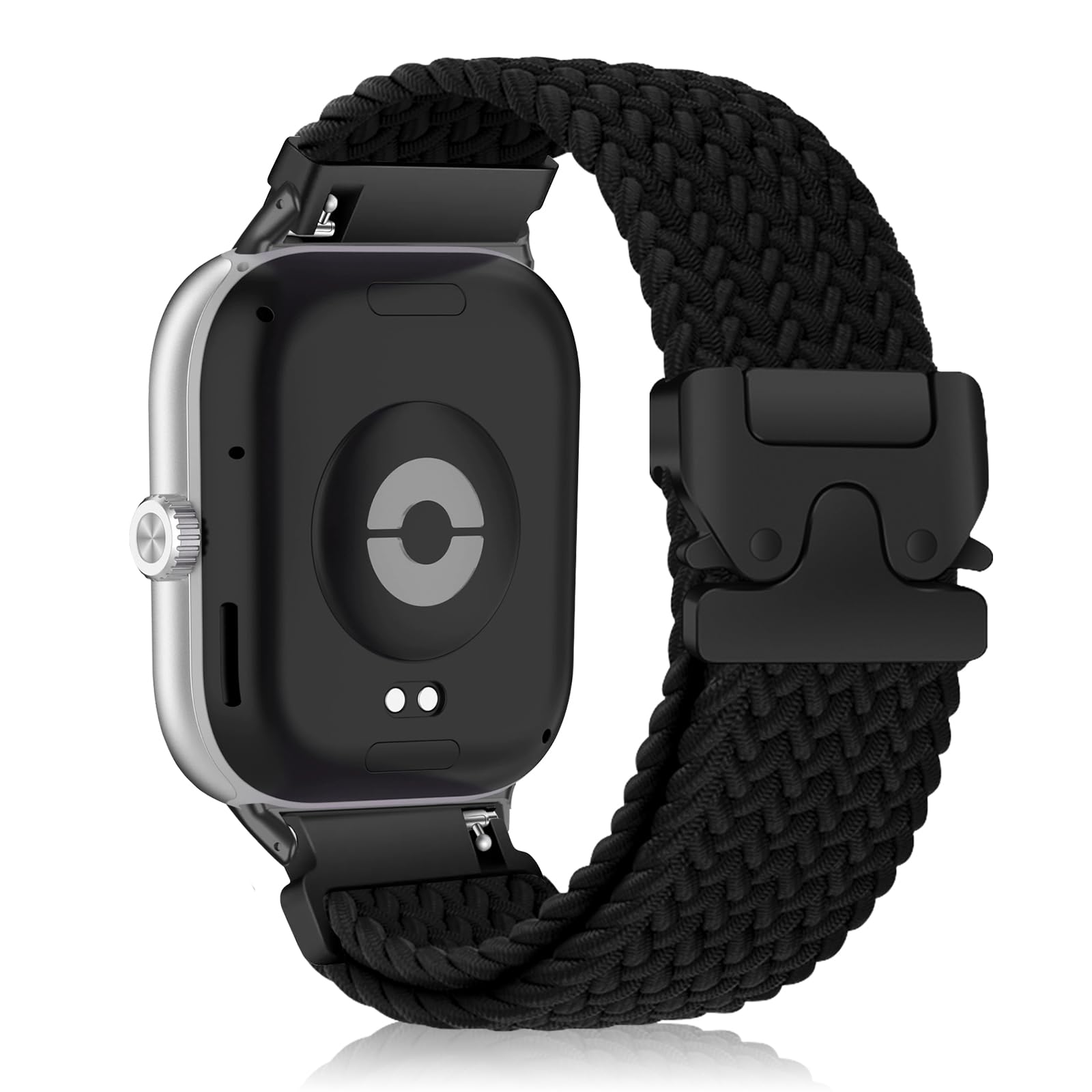 KeHowy Nailon Correa para Xiaomi Smart Band 10 Pro/9Pro/8 Pro(Mi Band 9 Pro/8Pro/10 Pro), Hombres y mujeres Nylon Elásticos Trenzada Reloj de Repuesto para Xiaomi Redmi Watch 6/Watch 5/4 - Negro