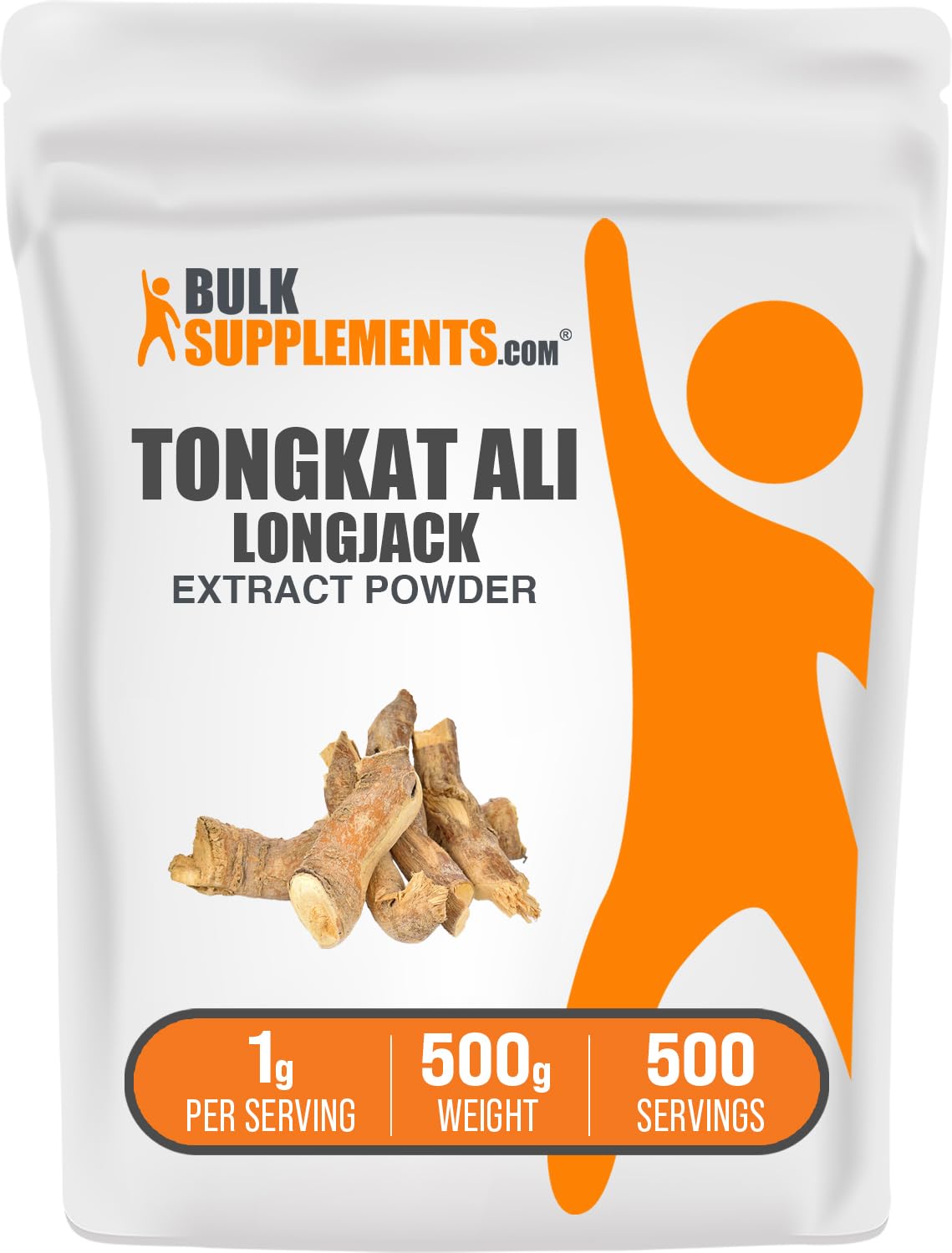 BulkSupplements.com Longjack Extract Powder - Tongkat Ali Extract, Longjack Tongkat Ali Powder - Tongkat Ali for Men & Women, Gluten Free - 1000mg per Serving, 500g (1.1 lbs) (Pack of 1)