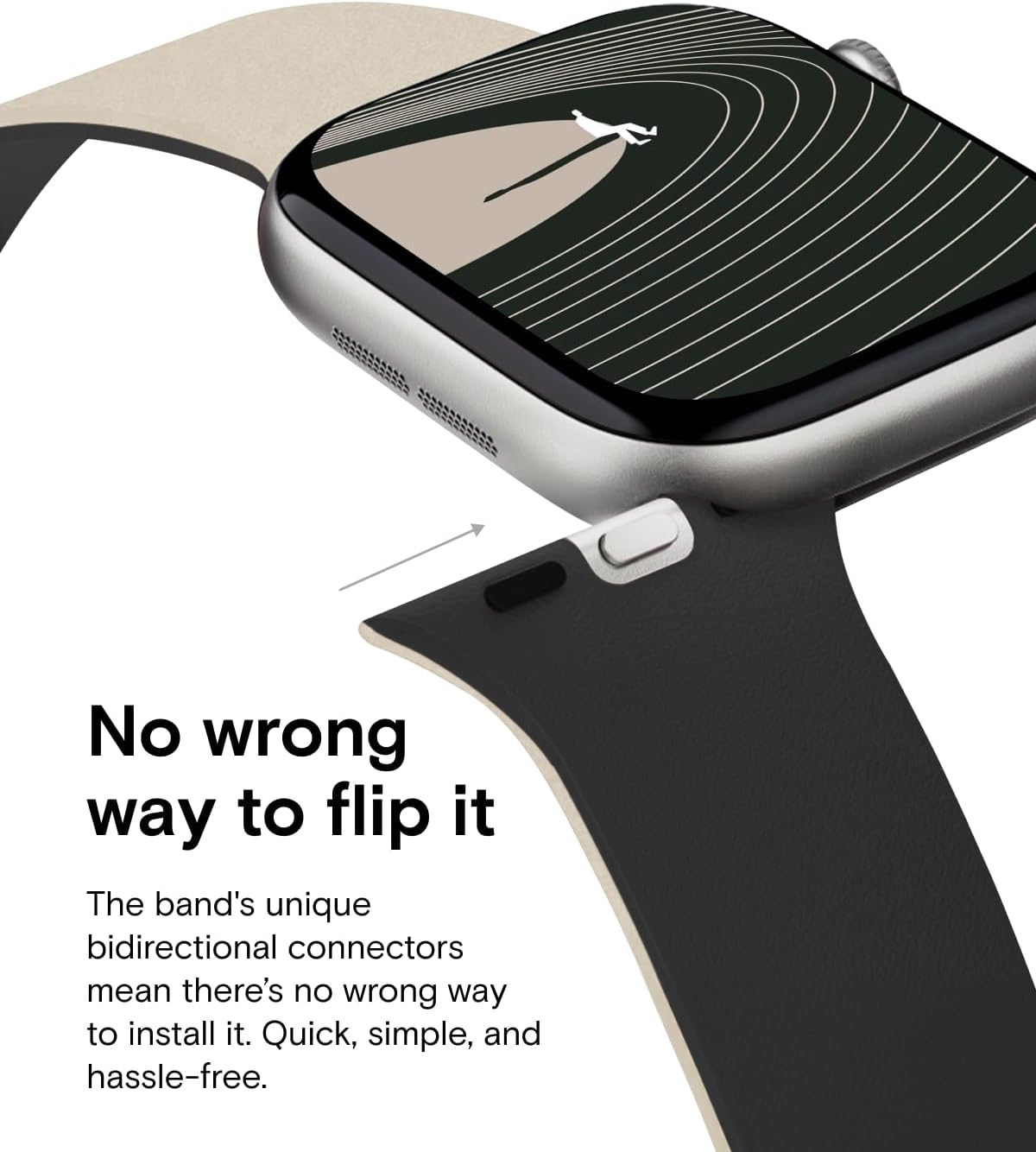 MOFT Snap Duo Watch Bands Compatible with Apple Watch, Quick Magnetic Wear, Duo-Color Design & Soft Silicone, iWatch Bands for Ultra 3/2/1, Series 11/10/9/8/7/SE/6/5/4/3/2/1, 38/40/41/42/44/45/46/49mm - Image 3