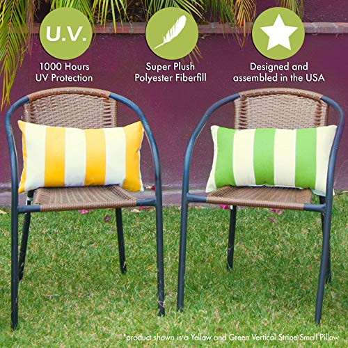 Majestic Home Goods Peach Trellis Indoor / Outdoor Small Throw Pillow 20" L x 5" W x 12" H - Thumbnail 5