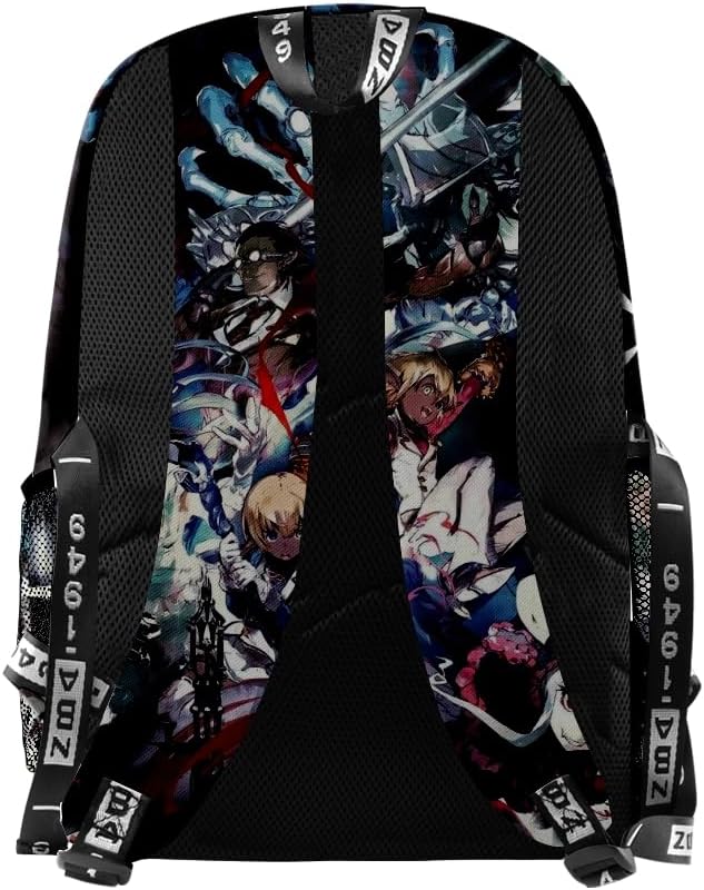 ISaikoy Anime OverLord Backpack Daypack Albedo Laptop Bag 3D Printing School Bag Bookbag 2