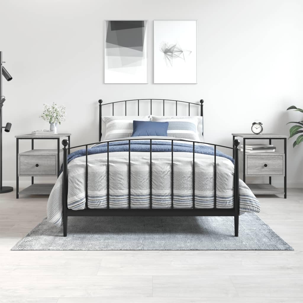 Table de chevet moderne lot de 2 pour une chambre à coucher ordonnée