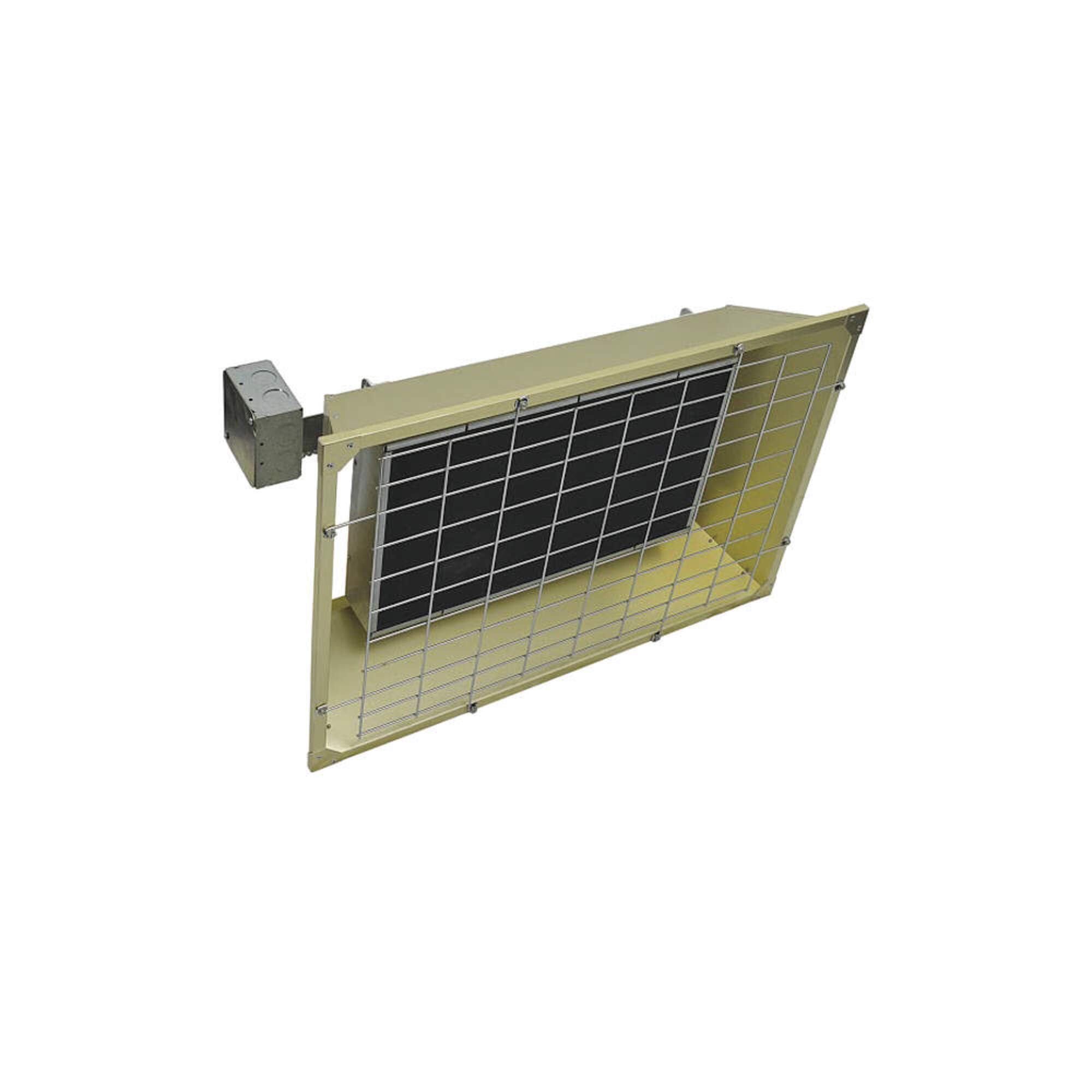 TPI Infrared Heater Electric Overhead 4.30 kW 480V by Fostoria – 9.75"L x 20"W x 9.75"H, Steel / Aluminum, Gold Anodized, Model FSS43483