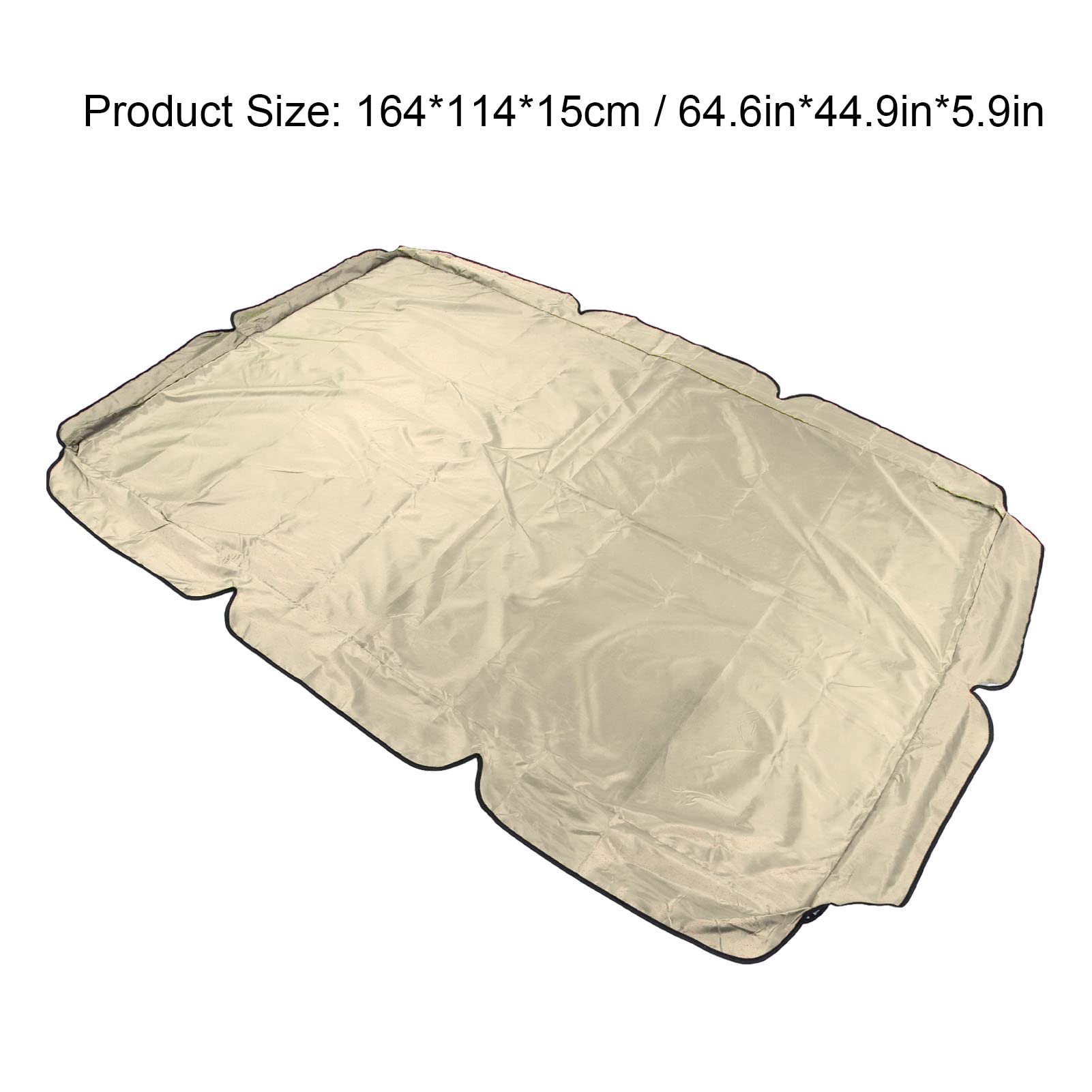 Reemplazo de Toldo Columpio, Tela Oxford Recubierta de Plata 600D, Toldo Columpio Impermeable, Cubierta Superior Abatible con Protección contra el Polvo y el Sol(C)