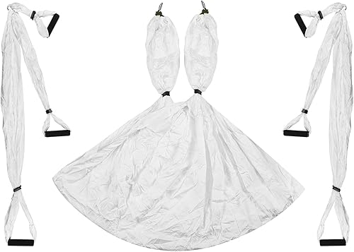 Miniatura 6 de Hamaca aérea de yoga 250x150cm98.43x59in columpio de tela de paracaídas para fitness de inversión