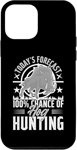 Funda para iPhone 12 mini Hog Hunting Dog Gun Call Hunter Pigs Wild Javelina