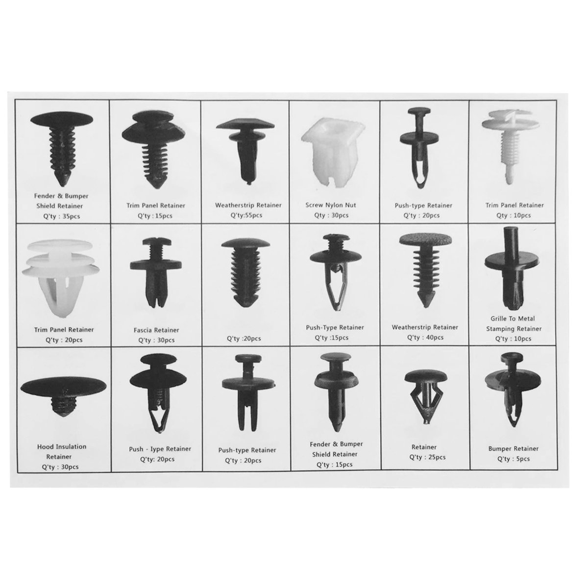 Clips De Pare-Chocs DZMZL Pour Toyota, Lexus, Scion - Lot De 4 Clips Et Goupilles De Fixation