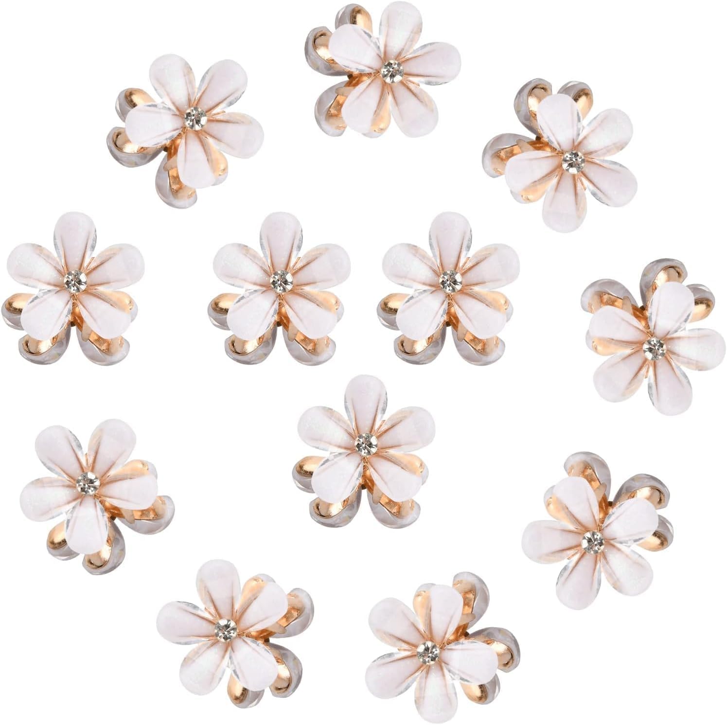 Mini Flower Hair Clip Pearl main image 1