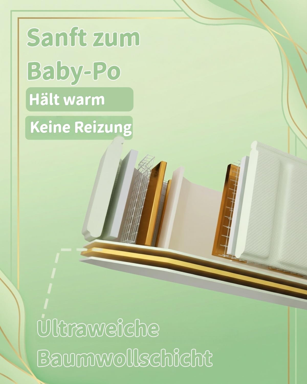 Faltbare Babybadewanne für Babys & Kleinkinder von 0–6 Jahren, Klappbare Kinderbadewanne für Bad & Dusche, Mit 4 Stabilen Standfüßen und Ablauf, Platzsparend & Leicht (Grün)