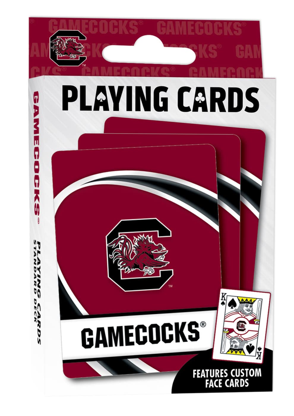 MasterPieces Family Games - NCAA South Carolina Gamecocks Playing Cards - Officially Licensed Playing Card Deck for Adults, Kids, and Family