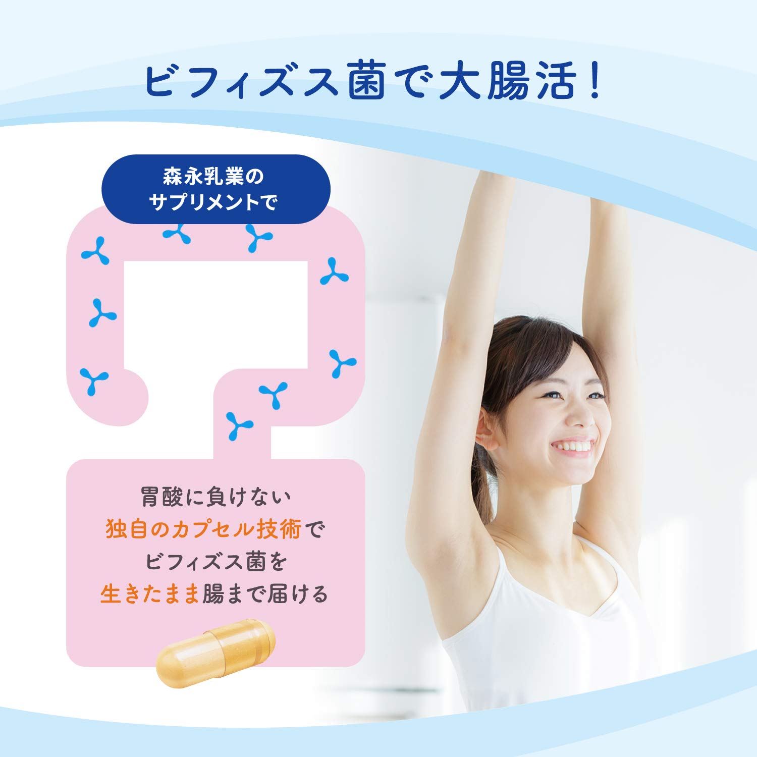 Amazon.co.jp: 森永乳業 生きて届く ビフィズス菌BB536 15日分 機能性 