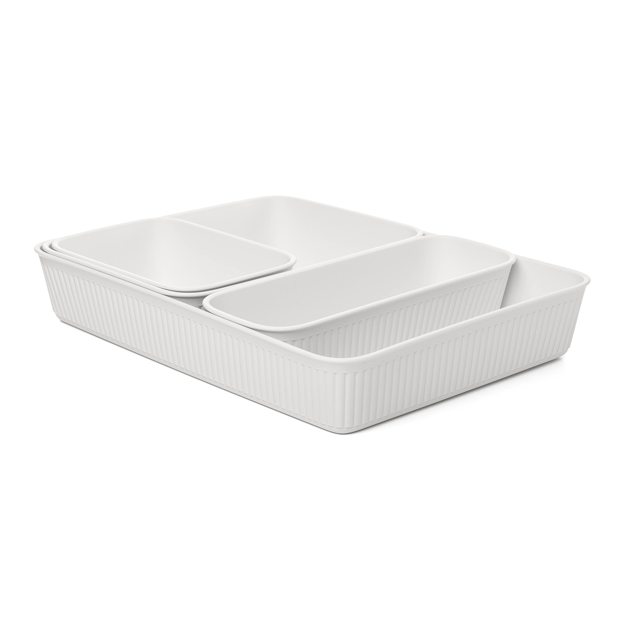 TATAY Storage Basket Baobab Drawer Organisers Home and Office Organisation