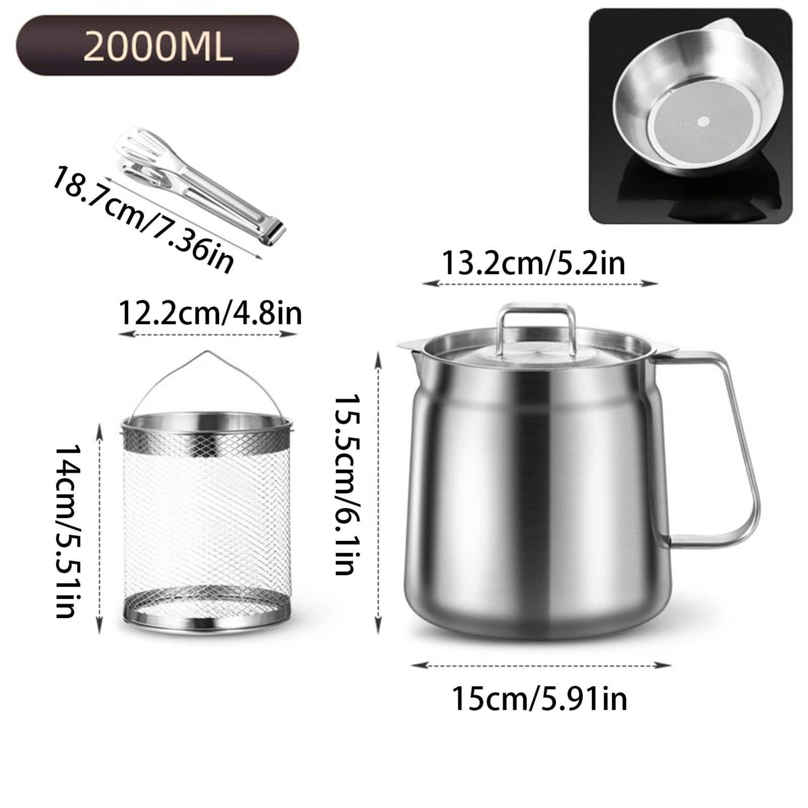 Generisch Olla para freidora de acero inoxidable – Mini colador de