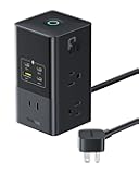 Baseus Charging Station 67W, 10-in-1 USB-C PD Fast Charging Desktop Charger with 1200J Surge Protection, 5ft Extension Cord, 6 AC, 3 USBC, 1 USBA Ports for iPhone 16/15, MacBook, Tablet, Desktop