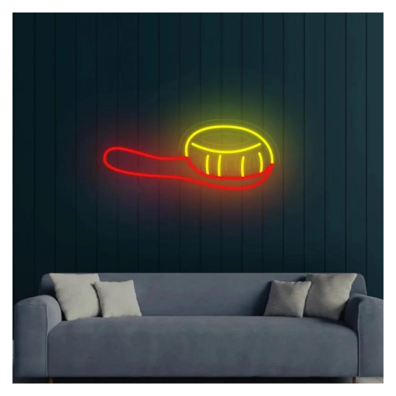 Luci al Neon Da Parete Insegna Neon Per Spazzola Per Capelli Alimentata Tramite USB Luminosità Regolabile Pettine Luci Neon Per La Decorazione Murale Negozio Di Bellezza 25cmx35cm(C)