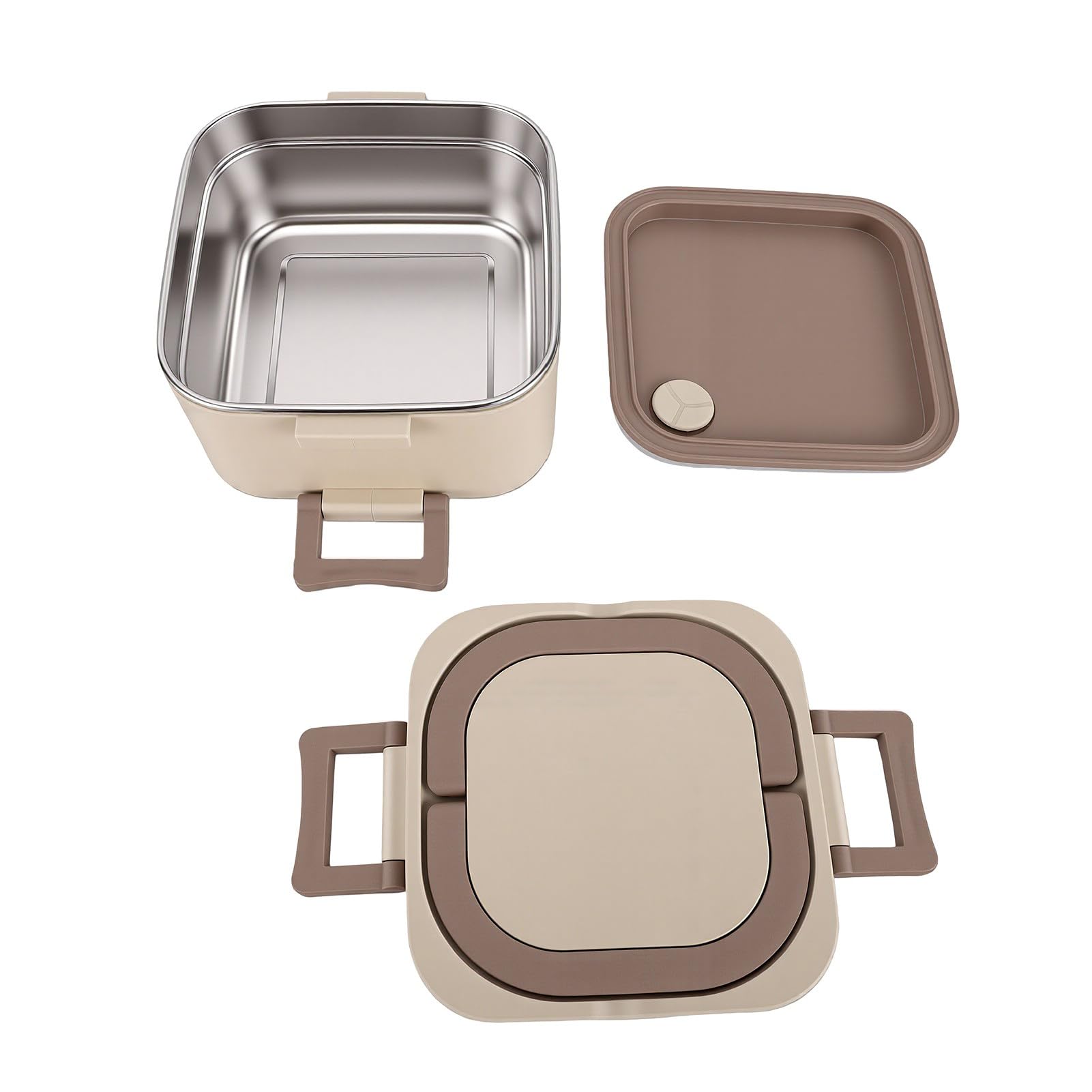 Contenitore per Pranzo in Acciaio Inox Isolato a 3 Strati per Donna