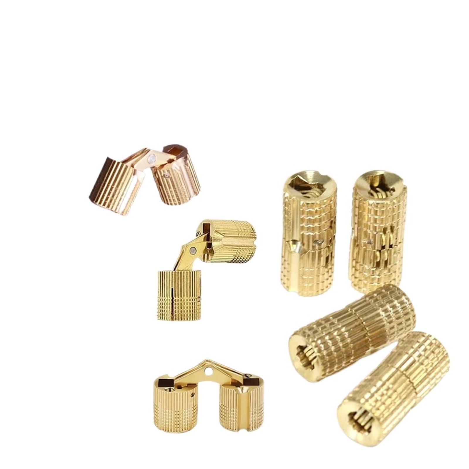 2PCS 8mm-18mm Coppers Hinges Hidden Cabinet Hinges(10mm)