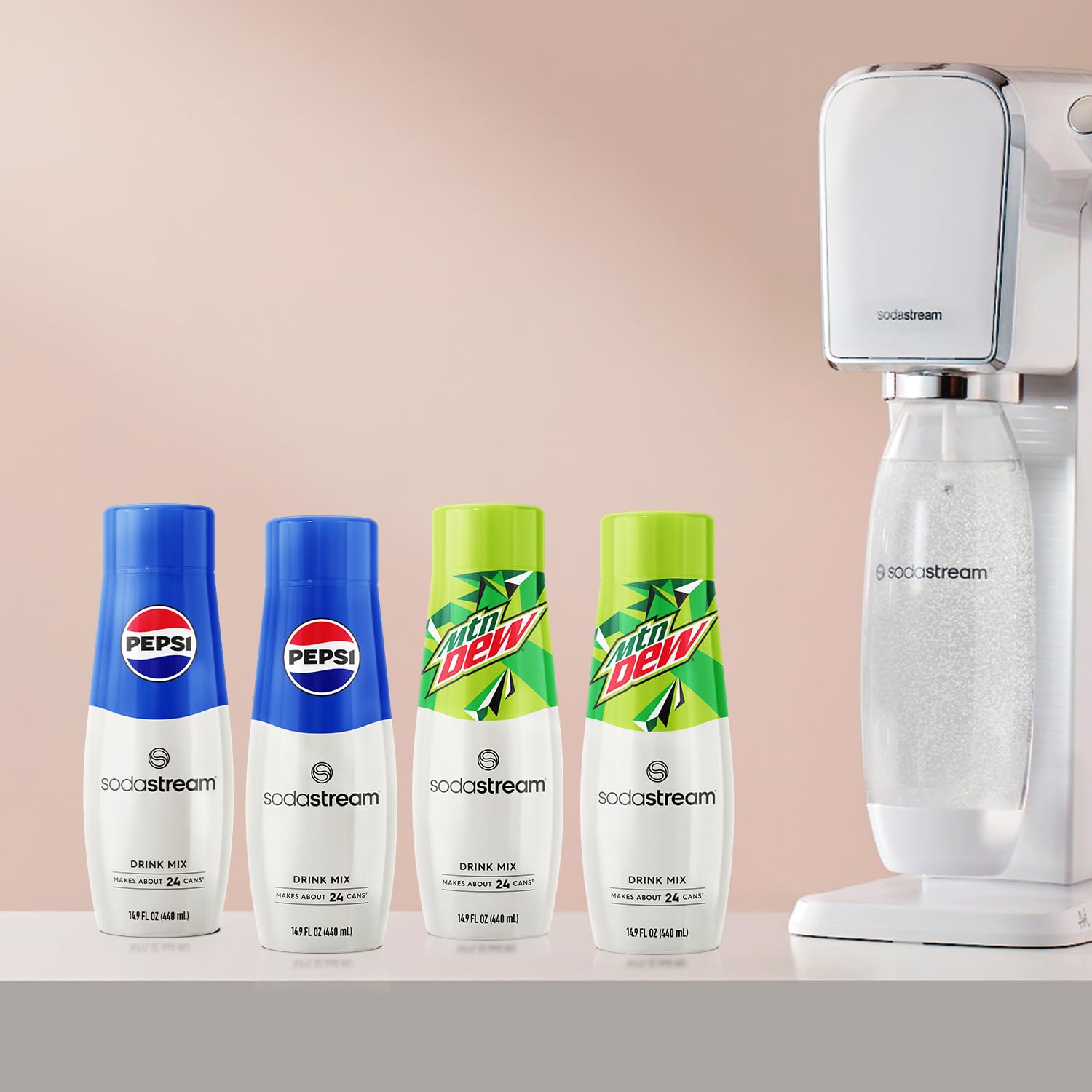 Amazon.com : SodaStream Pepsi & MTN Dew Variety Pack, 440ml Pack