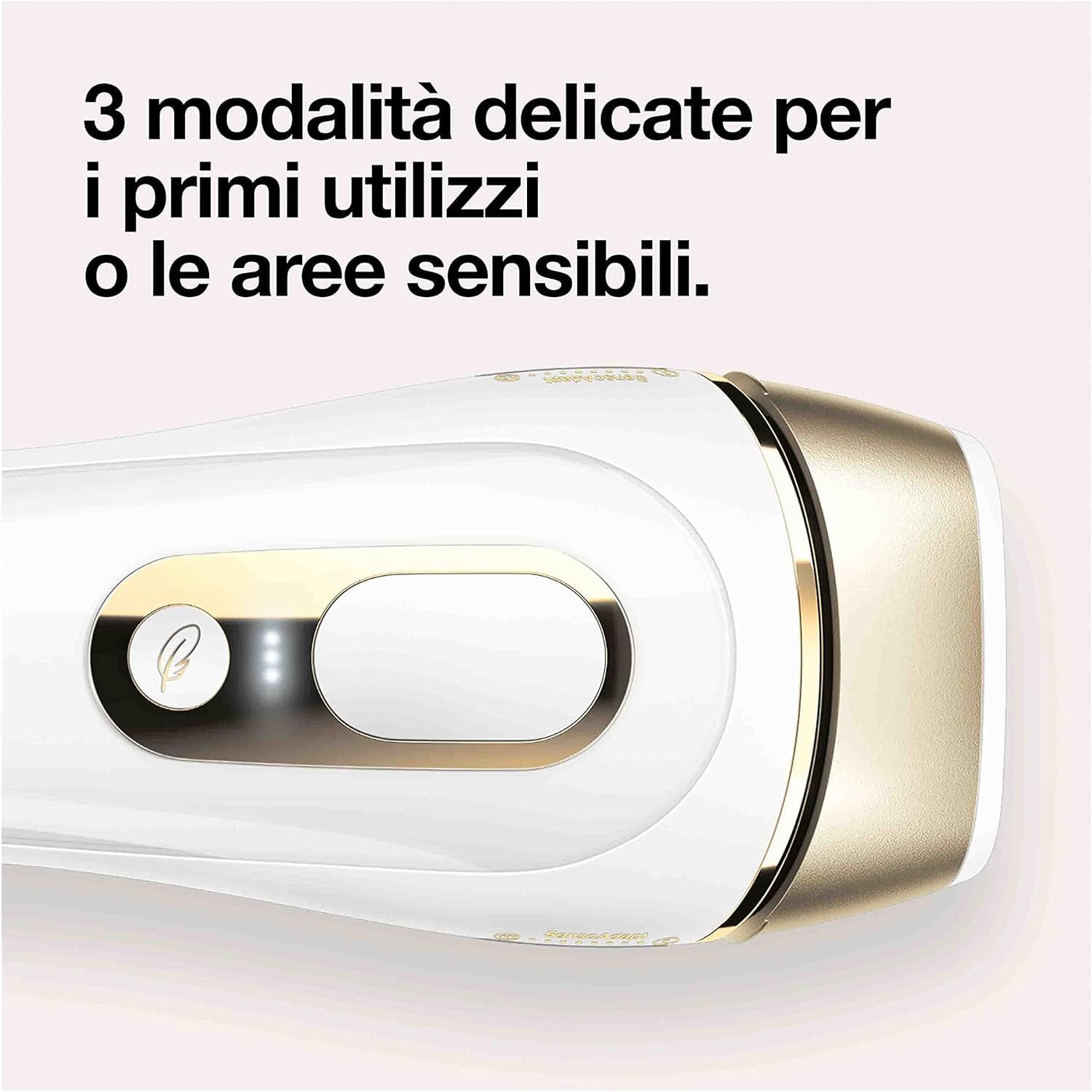 Braun Silk-expert Pro 5 Epilatore Luce Pulsata Con Testine di Precisione, Alternativa al Laser, Custodia Viaggio, Idea Regalo, PL5137MN Bianco e Oro