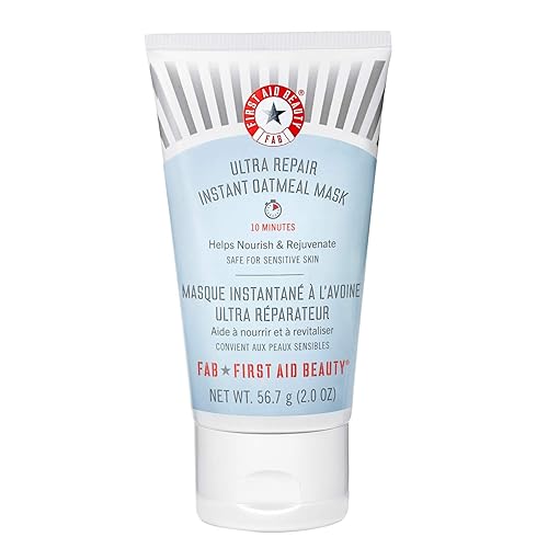 First Aid Beauty Ultra Repair - Máscara de avena instantánea – Mascarilla hidratante para ayudar a calmar y calmar la piel – 2 onzas