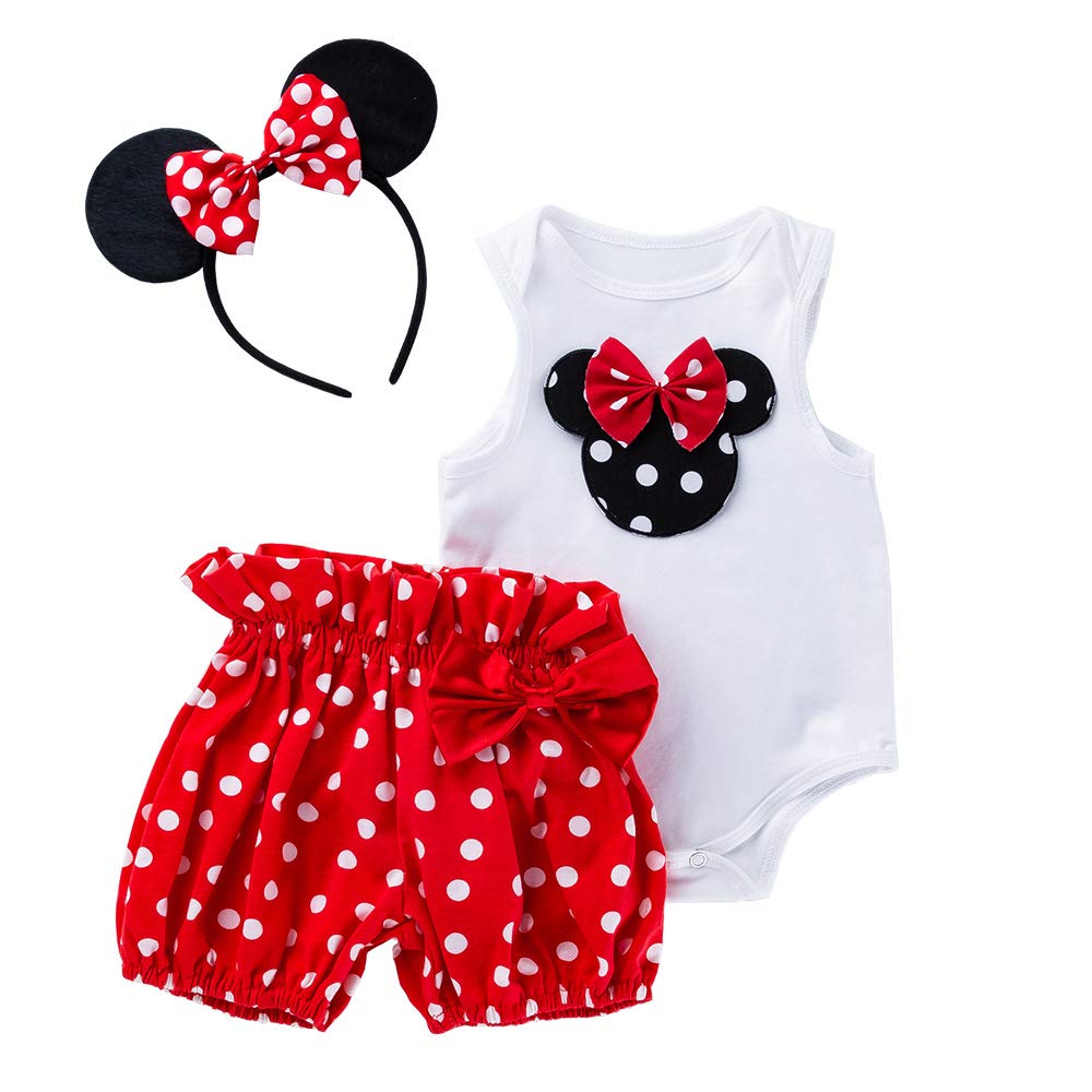 Bonfor Vestidos Mono Bebe Niña 0-3 Meses Verano Regalos+Pantalones+Banda 0-24 Meses Bebé Recien Nacido Niño