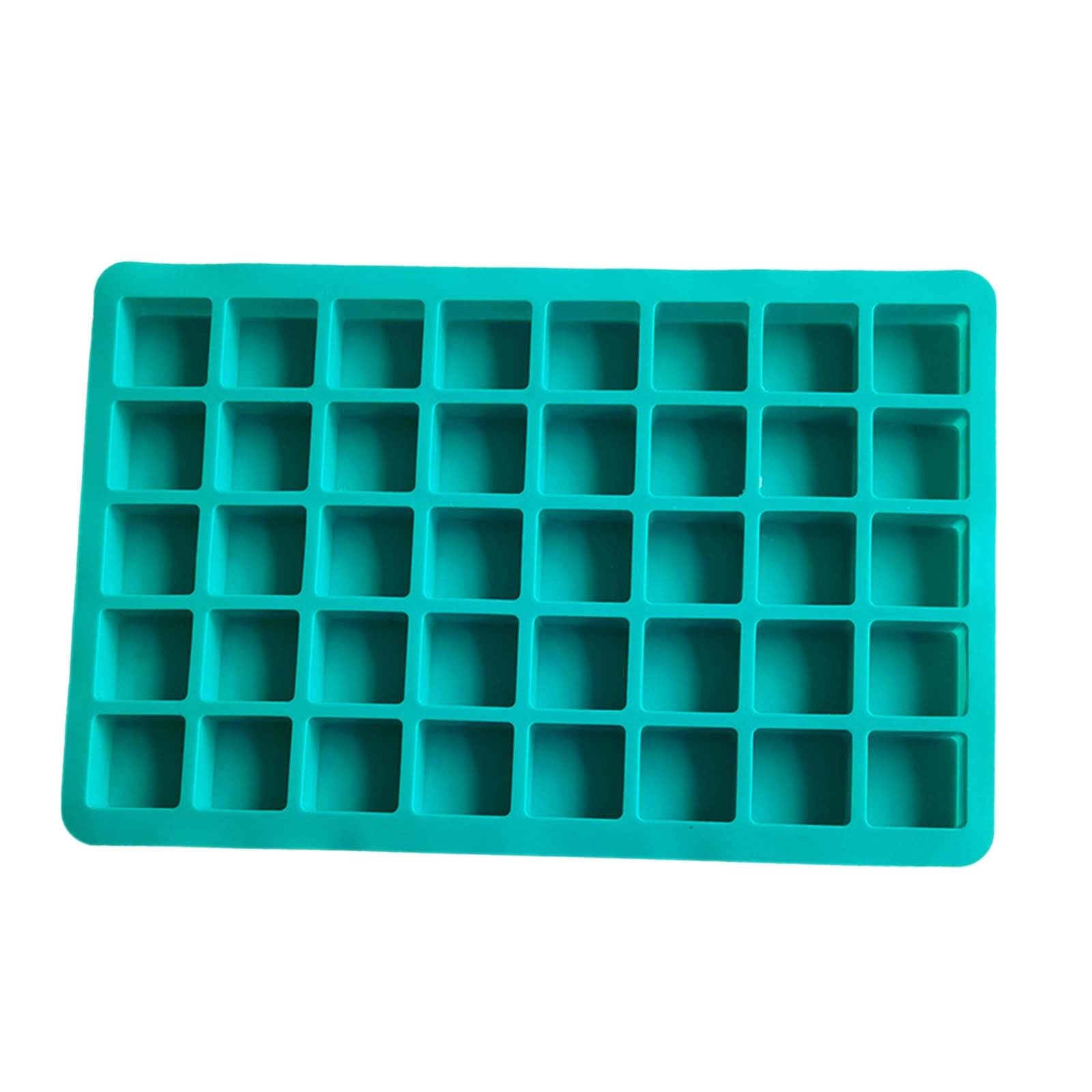 40 Square Silicone Ice Cube Trays, Easy to Remove ICES Cubes Tray, BPA Free, Freezer Stackable Ice Cube Moulds, Flexible Easy-Release ICES Cubes Mold for Summer Parties, Whiskey, Cocktails, Drinks
