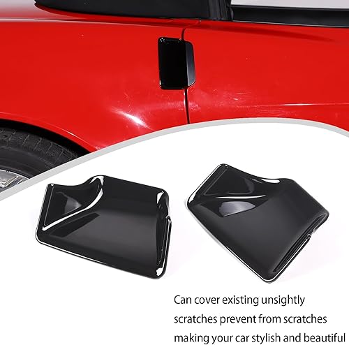 Miniatura 5 de Lcojicep Cubierta decorativa de ABS para manija de puerta, compatible con Corvette C6 2005-2013, protector para manija de puerta exterior,