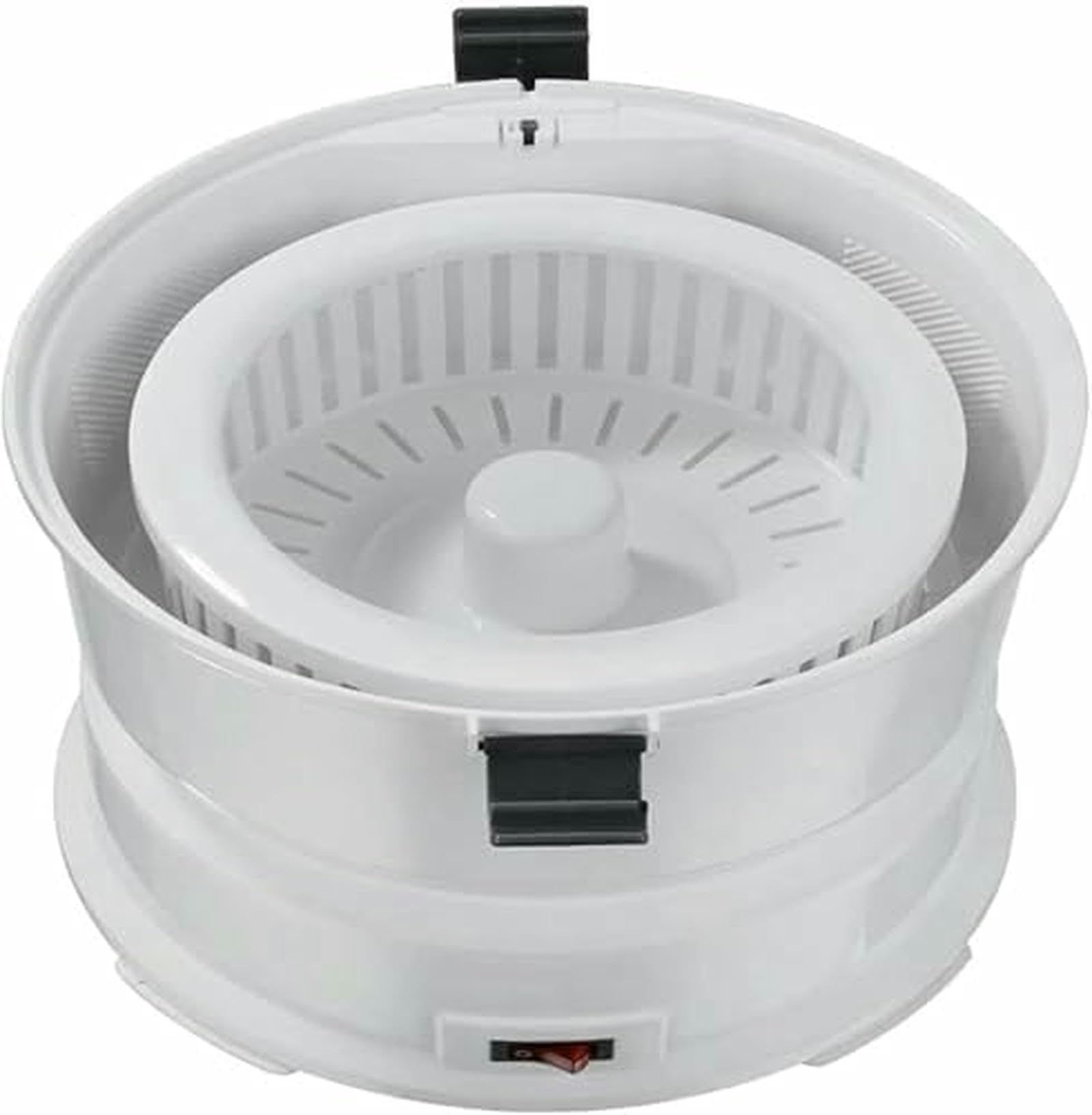 Pelador de Patatas eléctrico, pelador de Verduras con Recipiente, Cierre de Seguridad Giratorio, Capacidad de 1 kg, Ideal para pelar y Cortar Patatas sin Esfuerzo.