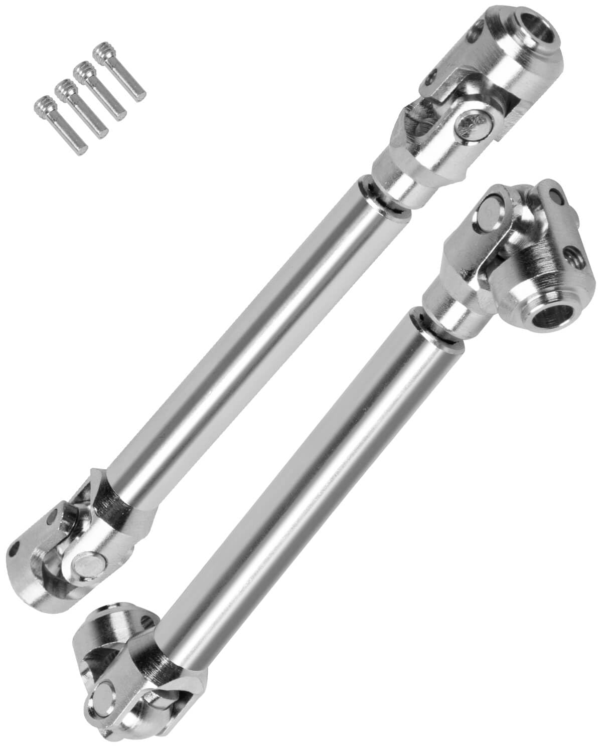 RCMYou 109-154MM Universal Drive Shaft Axles Upgrades Part for 1/10 SCX10 SCX10 II Redca t D90 Gen7 /Pro RC4 WD GEN8 RC Crawler,2PCS #45 Steel