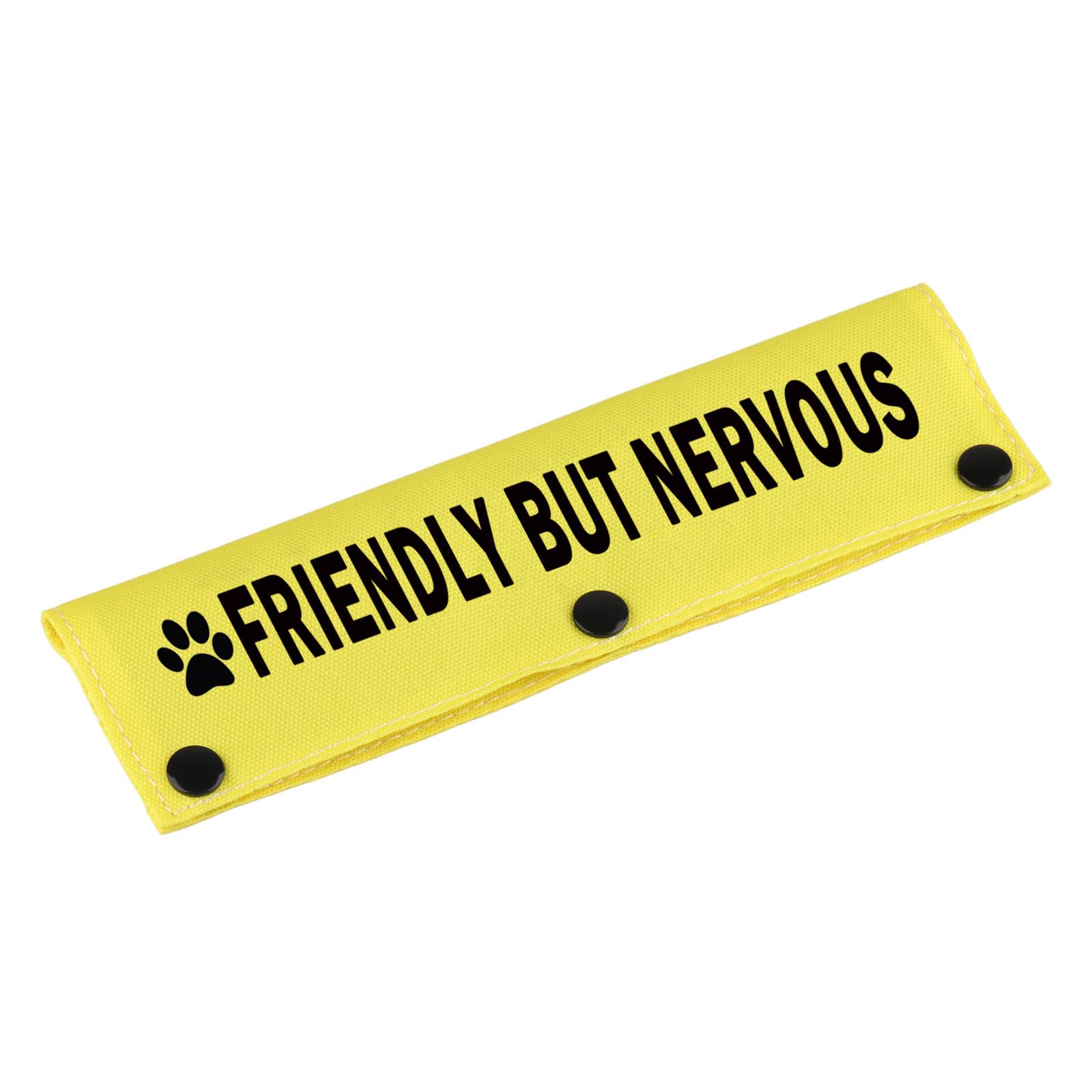 Funny Leash Sleeve Friendly But Nervous Dog Leash Wrap Sleeve Pet Birthday Gift (Friendly But Nervous-YE Sleeve)